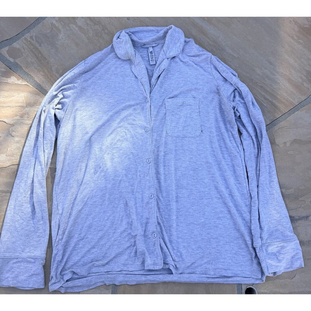 Skim's long sleeve sleep top heather gray size medium P020049